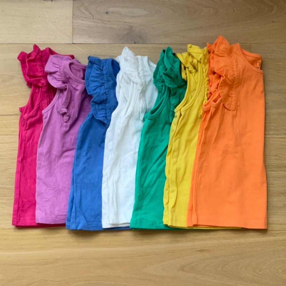 Colorful Sleeveless Tops Set